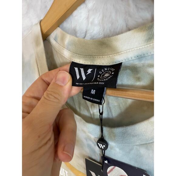 NWT Wild Collective x MLB Gold Detroit Tigers Washed Tie-Dye Muscle Tank Top Med - Picture 5 of 14